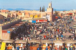 der Jemaa-El-Fna-Platz, Marrakech