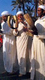 musizierende Marokkaner in Marrakech