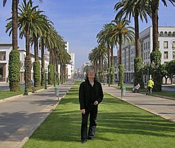 Jean Pacalet auf der Avenue Mohammed V. in Rabat