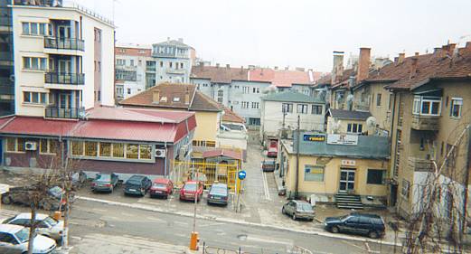 Blick aus dem Hotelfenster